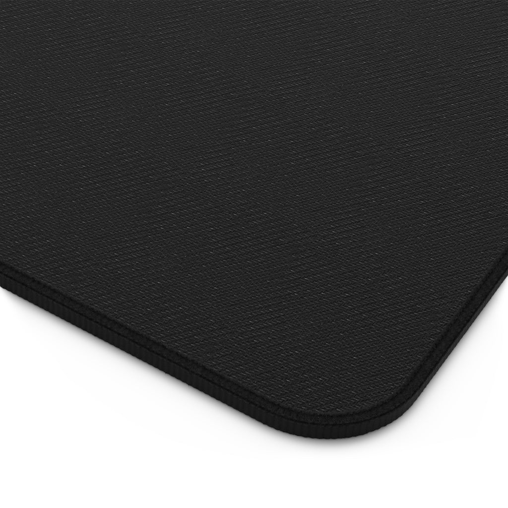 Floral Emblem Desk Mat — Green Poppy Mouse Pad