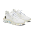 Women’s White Mesh Sneakers — Lightweight Breathable Athletic Shoes with Color-Flush Sole