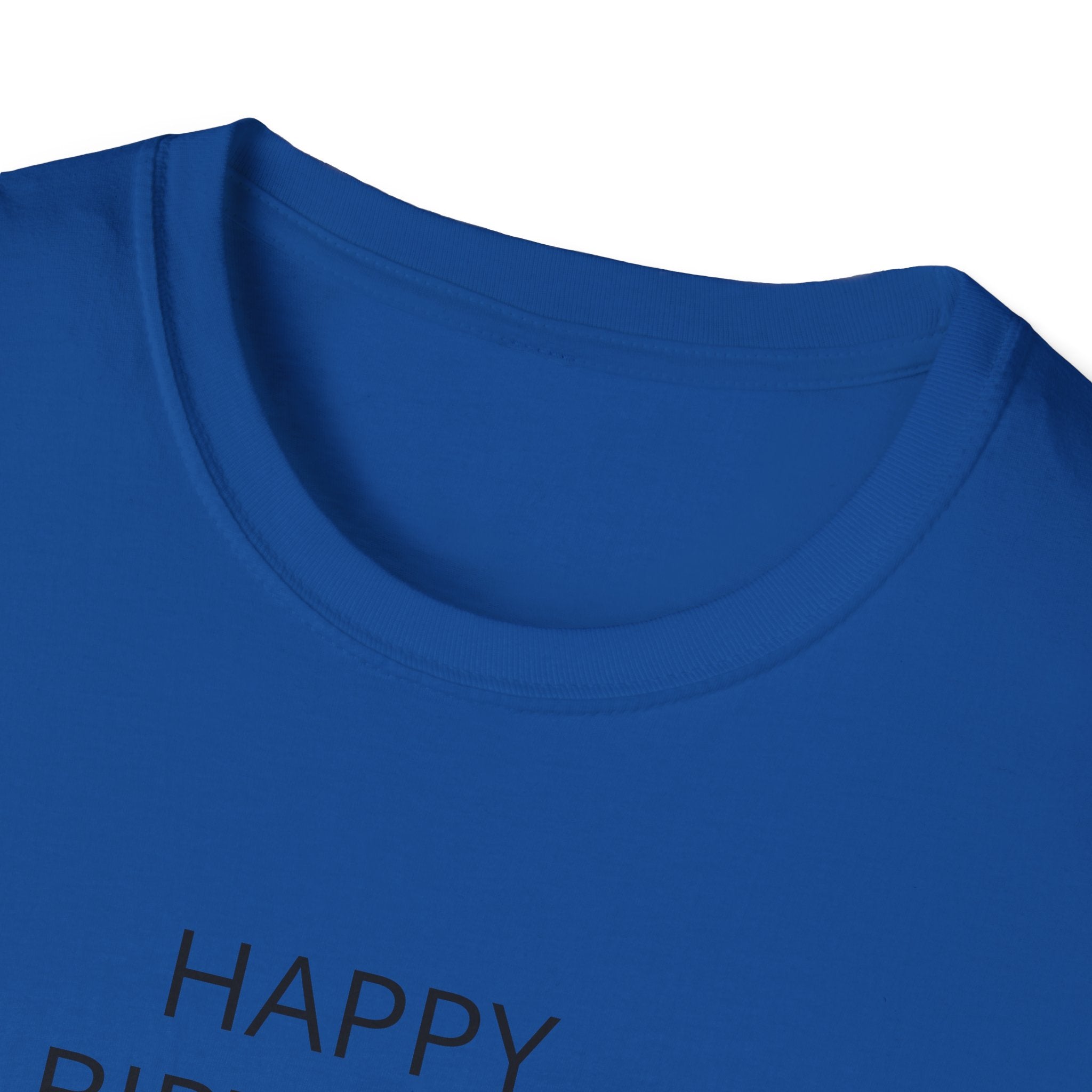 Happy Birthday T-Shirt — Minimal Text Birthday Tee