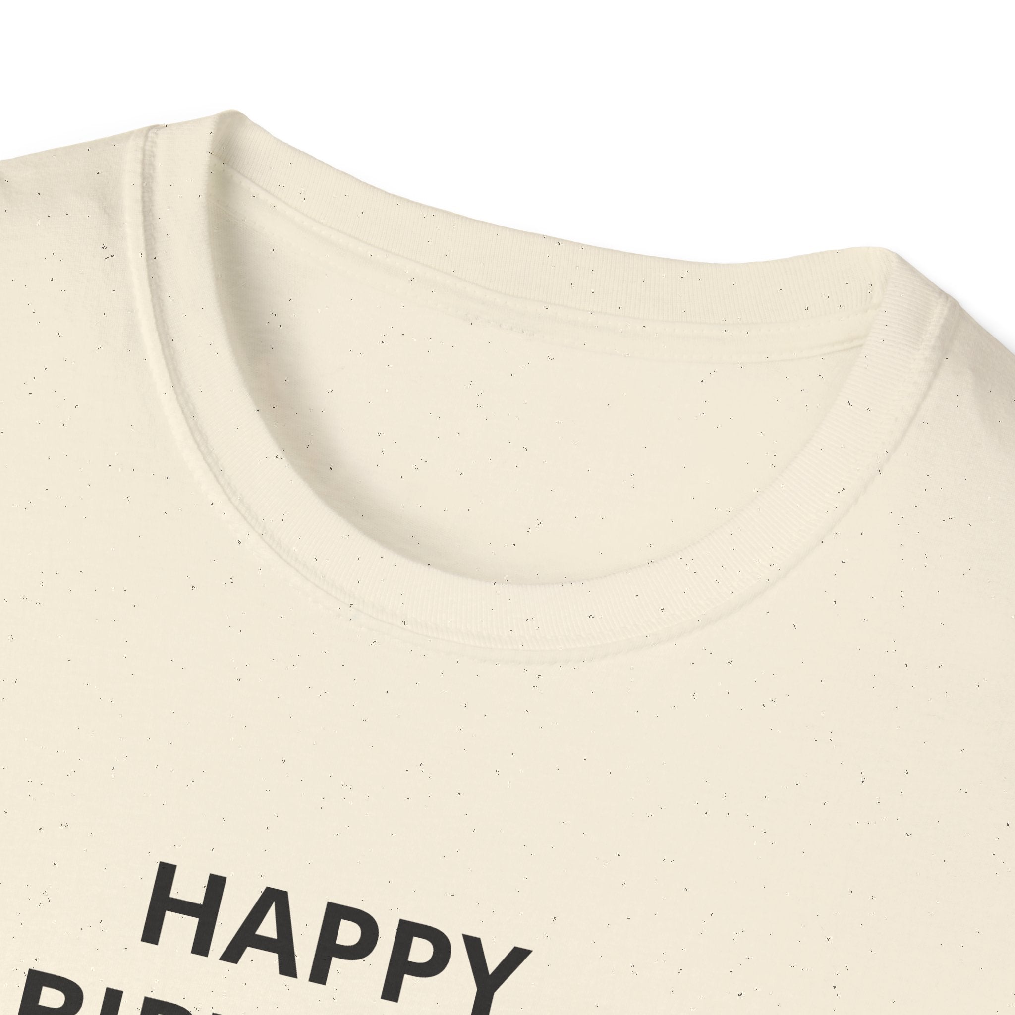 Happy Birthday T-Shirt — Minimal Text Birthday Tee